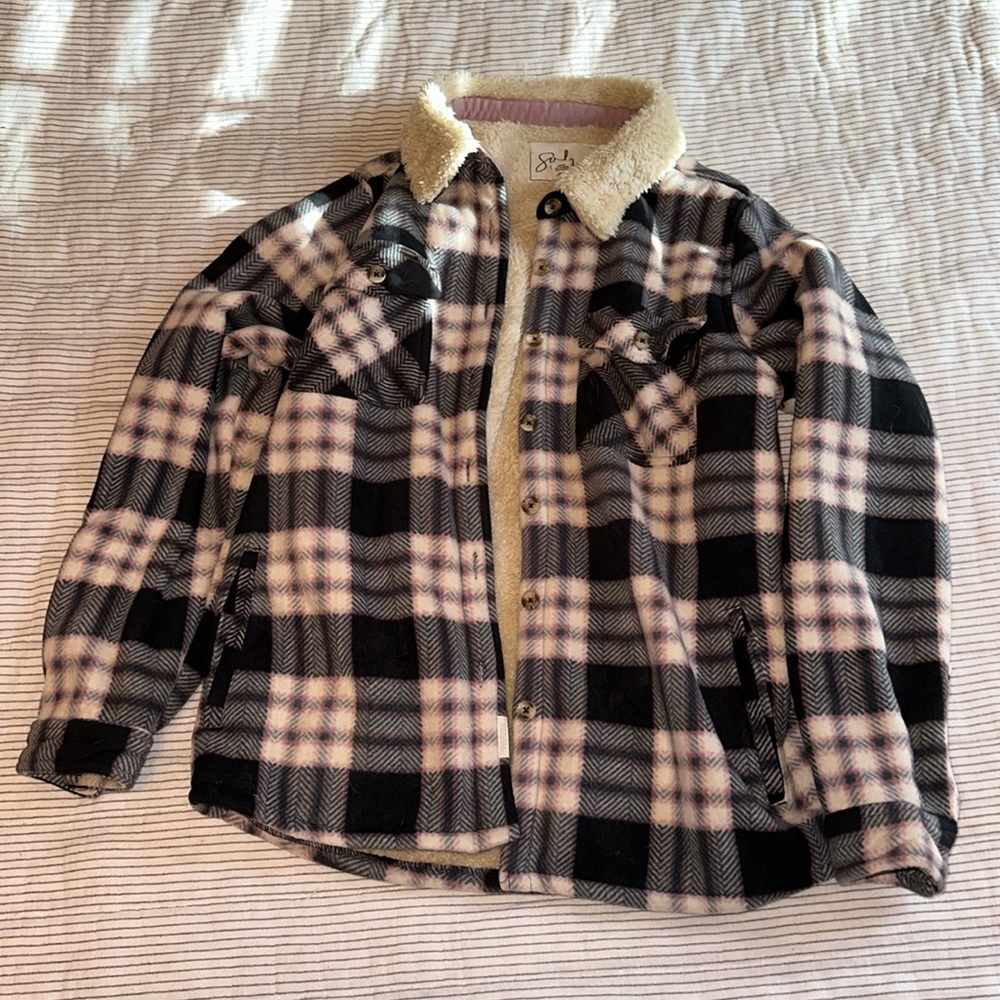 Soho Threads Sherpa lined shacket
